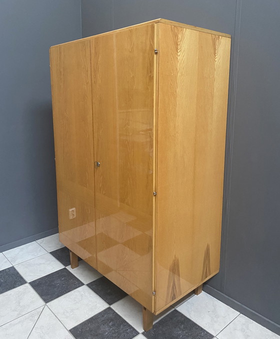 Image 1 of Hang Wardrobe cabinet in Ash wood by František Mezulánik  for Novy Domov 