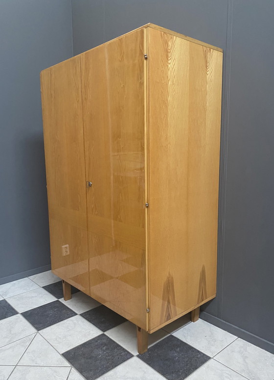 Image 1 of Hang Wardrobe cabinet in Ash wood by František Mezulánik  for Novy Domov 