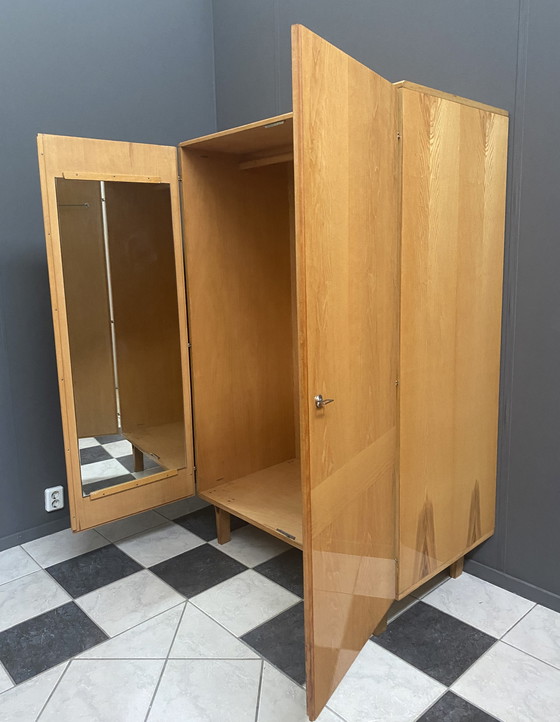 Image 1 of Hang Wardrobe cabinet in Ash wood by František Mezulánik  for Novy Domov 