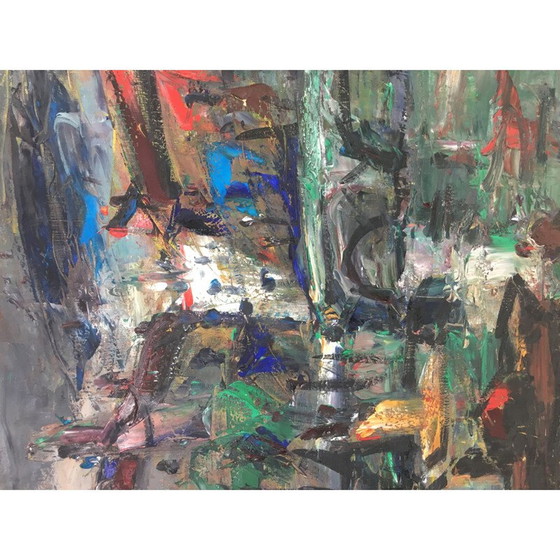 Image 1 of Vintage oil on canvas, 1960