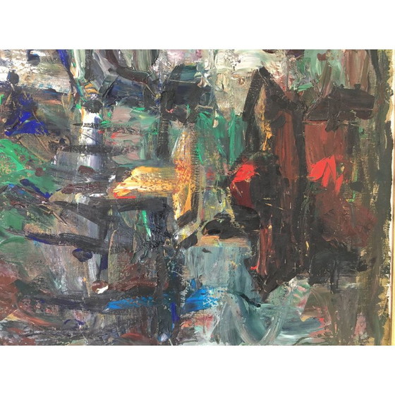 Image 1 of Vintage oil on canvas, 1960