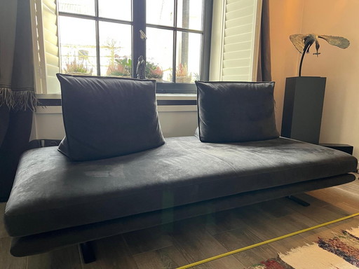 Sofa Prado Bank Alcantara -A - Color Anthracite