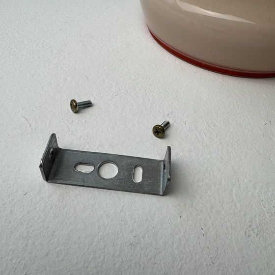 Image 1 of Coppia di applique da parete antiche in opalino rosa vintage