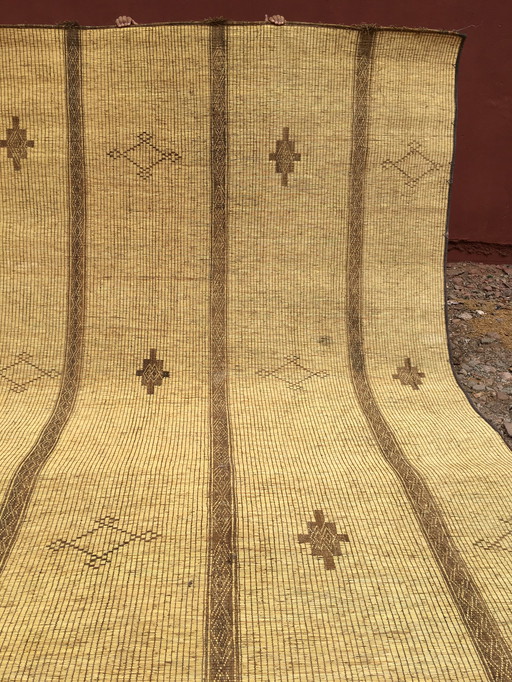 Mauritanian mat Touareg carpet 4.62X 2.54 M