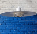 Lampe suspendue vintage danoise Lyfa
