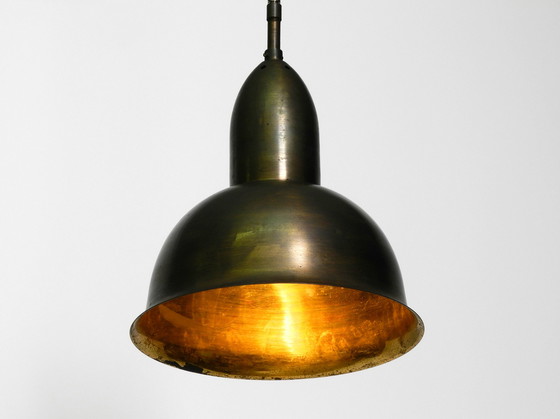 Image 1 of Lampe suspendue d'église en laiton Mid Century Modern