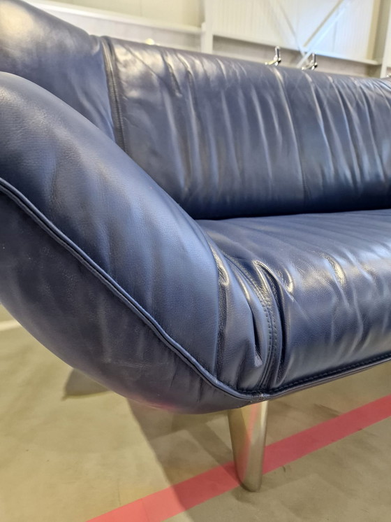 Image 1 of Leolux Tango 2-seater sofa blue leather