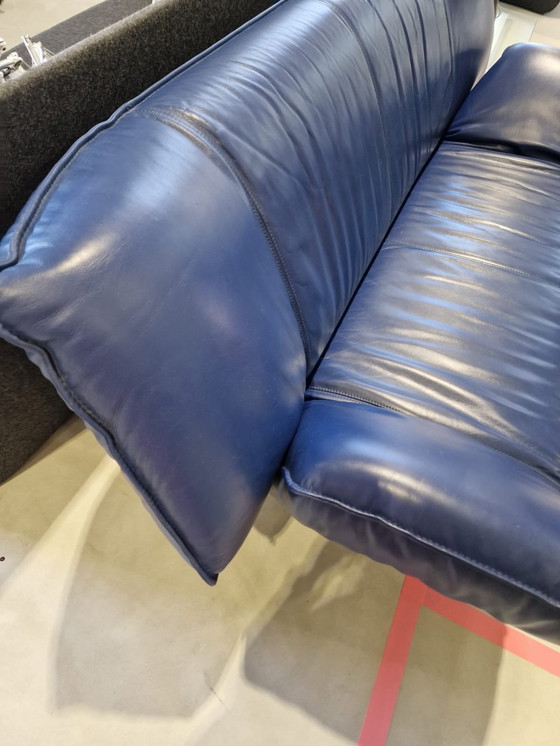 Image 1 of Leolux Tango 2-seater sofa blue leather