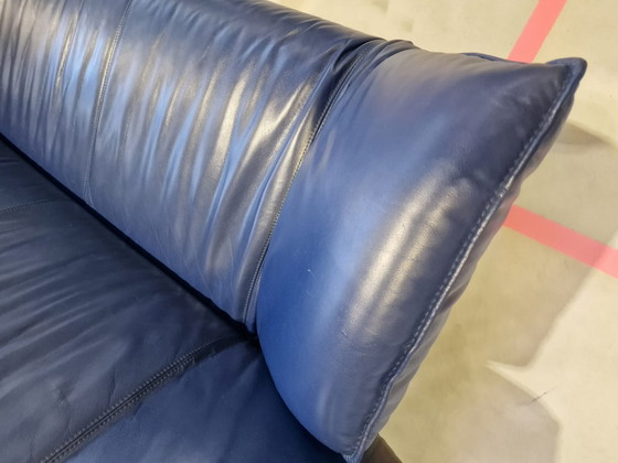 Image 1 of Leolux Tango 2-seater sofa blue leather