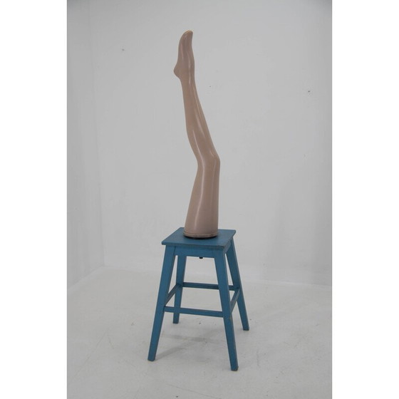 Image 1 of Vintage swivel ladies leg on the stool, Czechoslovakia 1950s