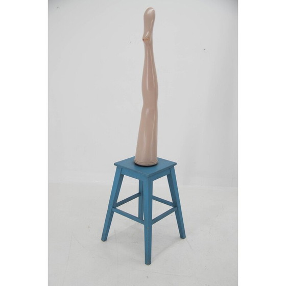 Image 1 of Vintage swivel ladies leg on the stool, Czechoslovakia 1950s