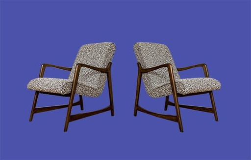 Pair Of Armchairs, Type 364 By Barbara Fenrych-Węcławska, Poland, 1960’S