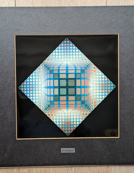 Image 1 of Victor Vasarely tirage photo optique