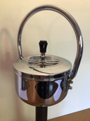 Vintage push ashtray chrome