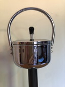 Vintage push ashtray chrome