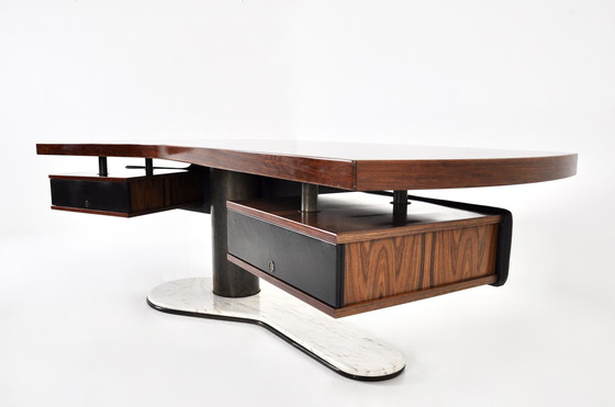 Image 1 of Boomerang Desk By Renzo Schirolli, 1960S