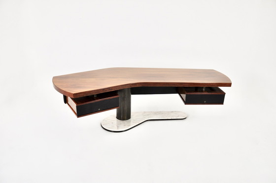 Image 1 of Boomerang Desk By Renzo Schirolli, 1960S