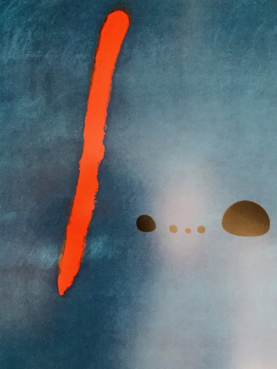 Image 1 of Joan Miro, Signed With Registration In Impressum Copyright "Up, Universal Prints". Offset lithograph.