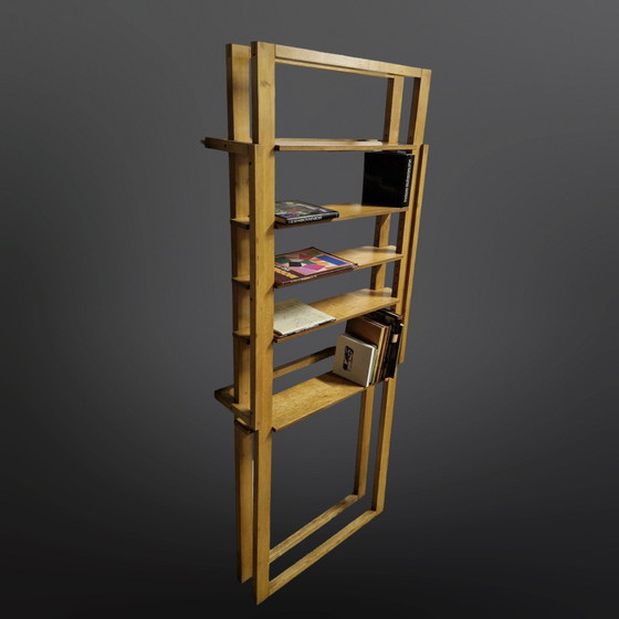 Image 1 of Modernist handmade bookcase by Jan Teeken, Netherlands 1960s