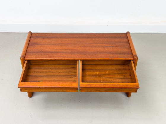 Image 1 of Vintage No. 802 Table With Drawers By Aksel Kjersgaard, 1970S