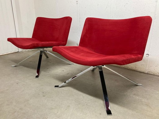 2 x Peter Maly Tonon Wave 901.51 armchairs