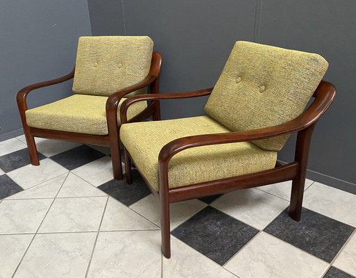 Wilhelm Knoll Easy Chairs , Reupholstered