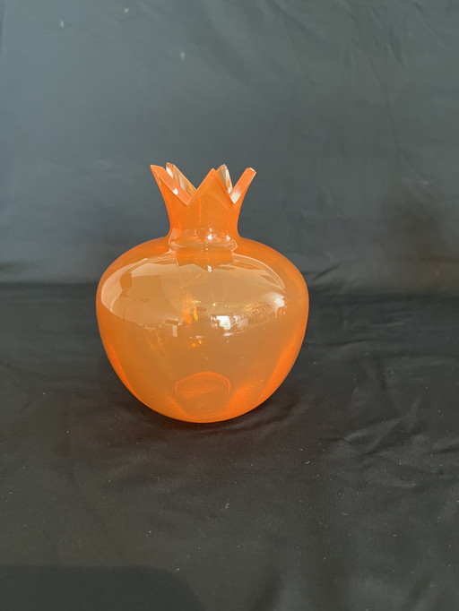 3x Noyons & Meydam orange vases