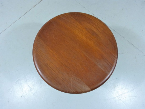 Image 1 of Danish solid teak stool