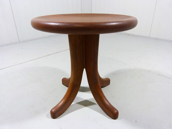 Image 1 of Danish solid teak stool