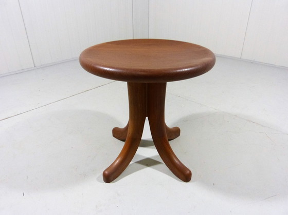 Image 1 of Danish solid teak stool