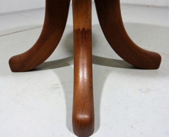 Image 1 of Danish solid teak stool