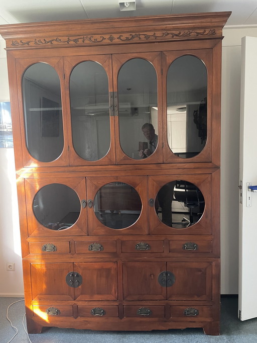 Art Nouveau Display Case/Bookcase