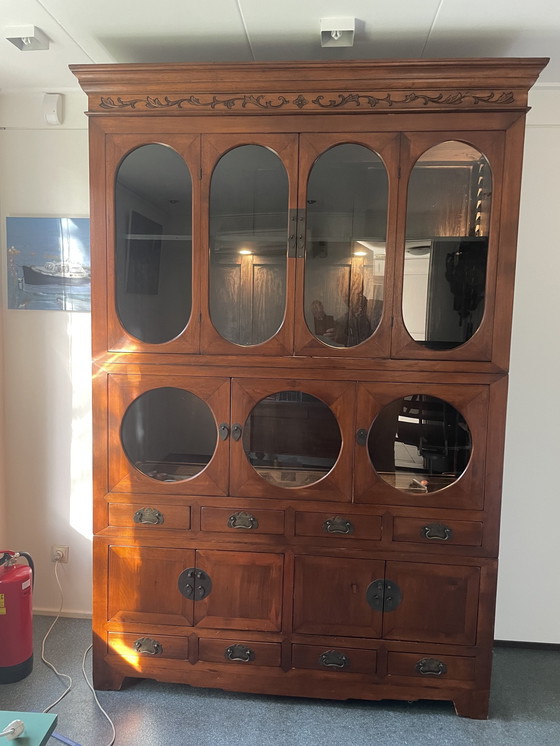 Image 1 of Art Nouveau Display Case/Bookcase