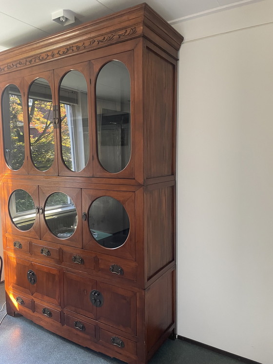 Image 1 of Art Nouveau Display Case/Bookcase