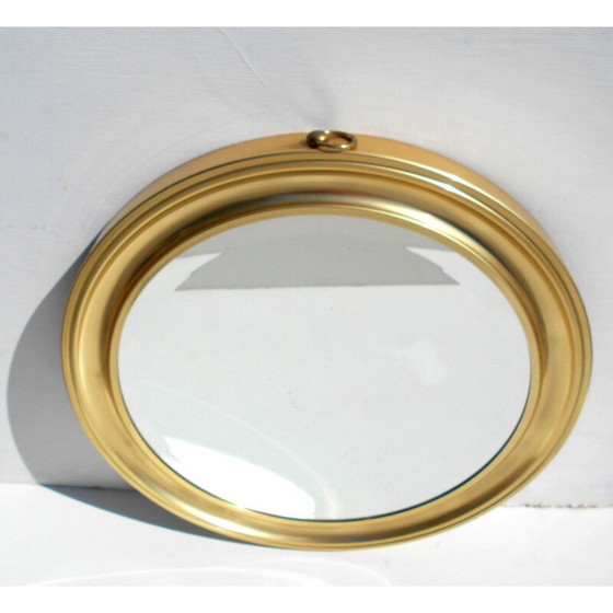 Image 1 of Vintage mirror with golden aluminum frame, Italy 1960