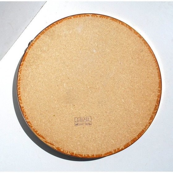 Image 1 of Vintage mirror with golden aluminum frame, Italy 1960