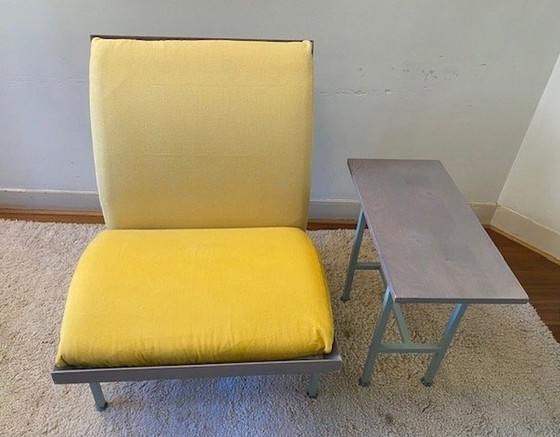 Image 1 of Driade Sacher Chair with side table by Ettore Sottsass