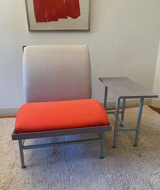 Image 1 of Driade Sacher Chair with side table by Ettore Sottsass