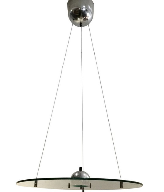 Image 1 of Lampada a sospensione in vetro vintage