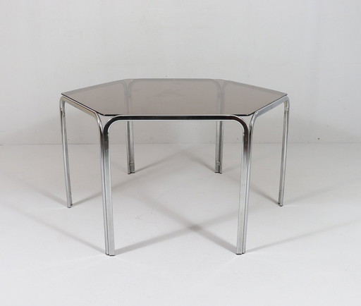 Hexagonal Mid - Century dining table, Italy, 1970s