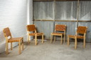 4x Chaise Alvar Aalto modèle 611