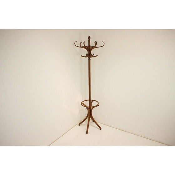 Image 1 of Vintage bentwood floor hanger for Ton, Czechoslovakia 1980