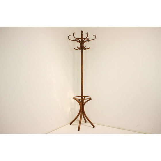 Image 1 of Vintage bentwood floor hanger for Ton, Czechoslovakia 1980