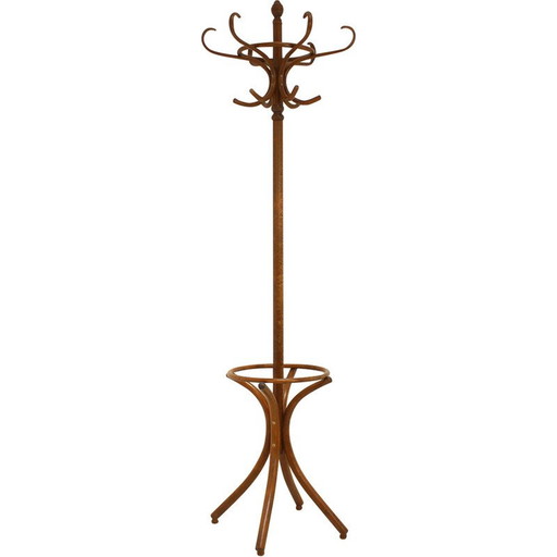 Vintage bentwood floor hanger for Ton, Czechoslovakia 1980