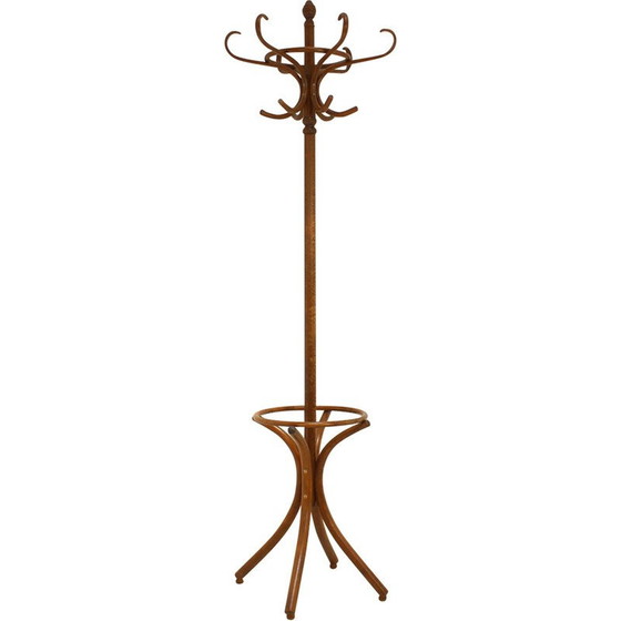 Image 1 of Vintage bentwood floor hanger for Ton, Czechoslovakia 1980