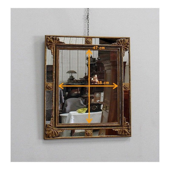 Image 1 of Rectangular vintage mirror with glazing