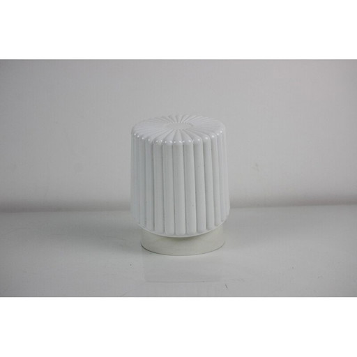 Vintage wall lamp in plastic and opaline glass, Czechoslovakia 1960s