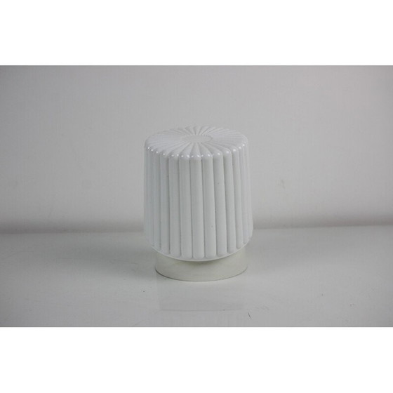 Image 1 of Vintage wall lamp in plastic and opaline glass, Czechoslovakia 1960s