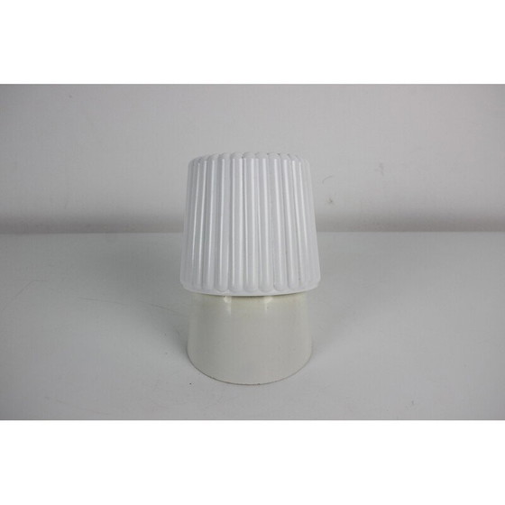 Image 1 of Vintage wall lamp in plastic and opaline glass, Czechoslovakia 1960s