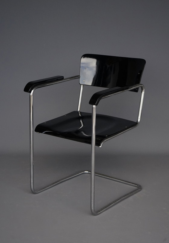 Image 1 of Tubular Frame Chair From Ems Overschie, 1930s